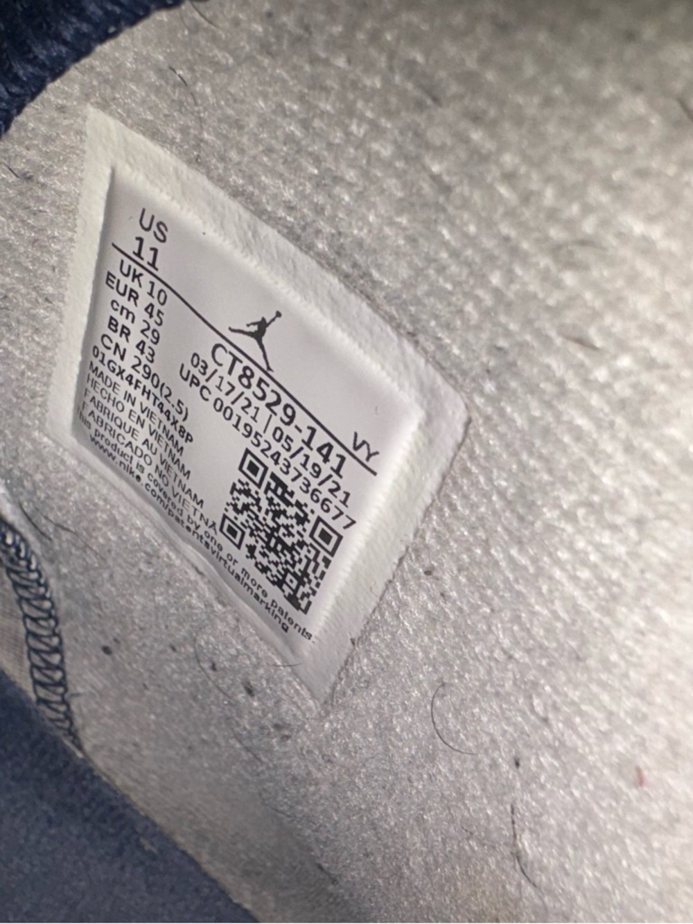Air Jordan 6 Retro 'Midnight Navy' 2022 - Picture 7 of 7